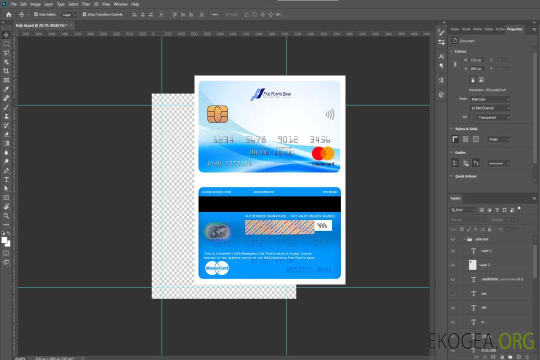 États-Unis Nebraska Five Points Bank mastercard template États-Unis Nebraska Five Points Bank mastercard template
